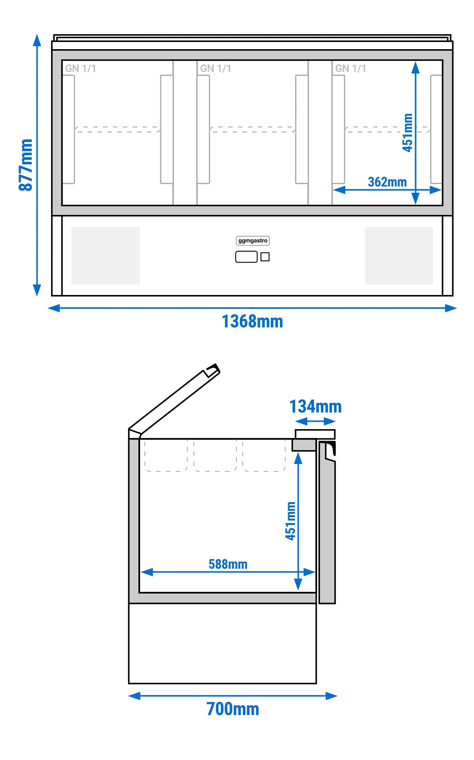 Saladeta GGM Gastro SAG147ND#3#GT#07 (Inox) - 12
