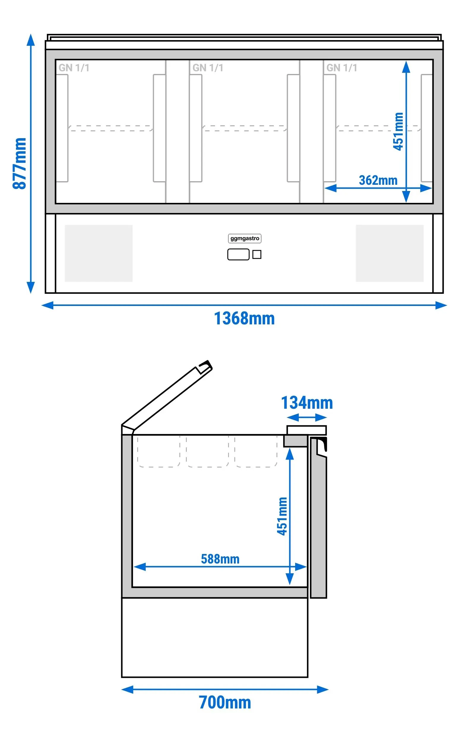 Saladeta GGM Gastro SAG147ND (Inox) - 13