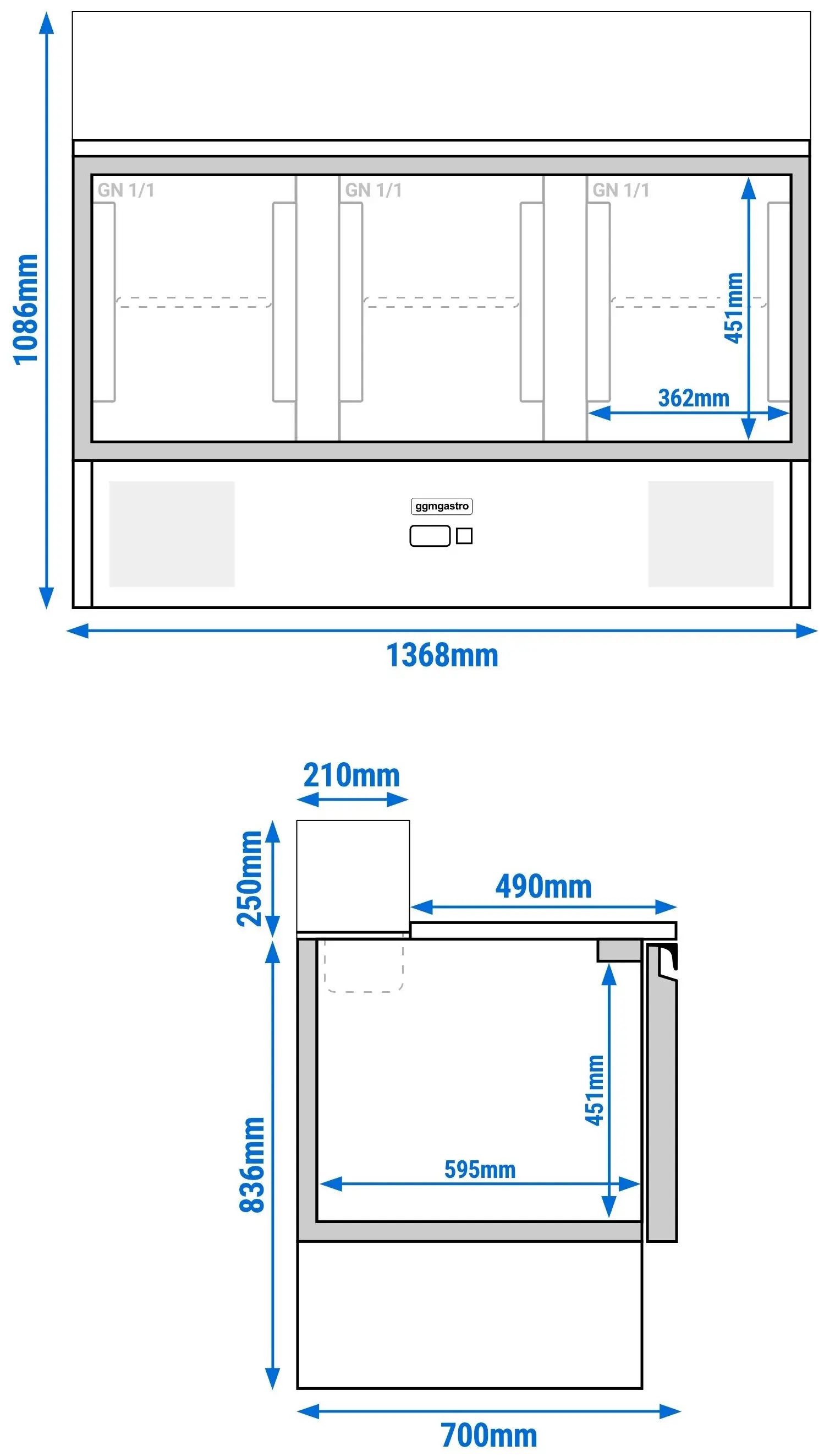 Саладетта GGM Gastro SAG147OG#GSG147E#GT (Inox) - 16