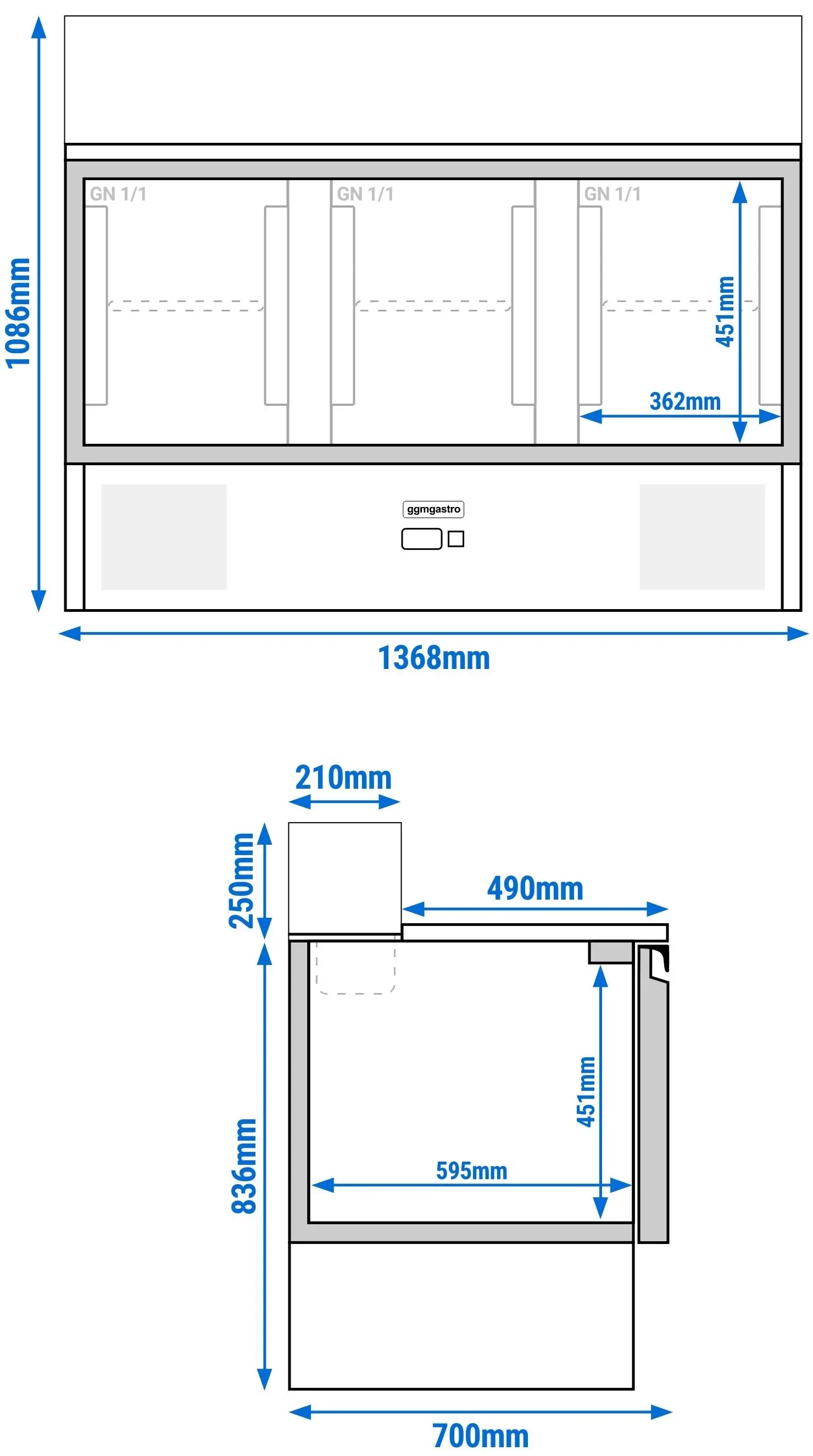Саладетта GGM Gastro SAG147OG#GSG147E (Inox) - 13