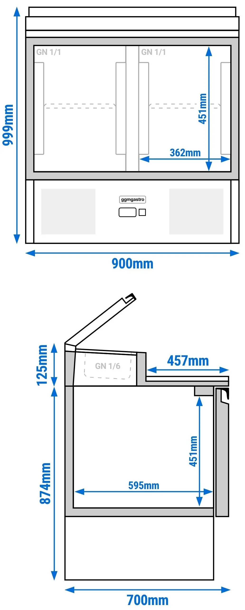 Saladeta GGM Gastro SAG97AND (Inox) - 16