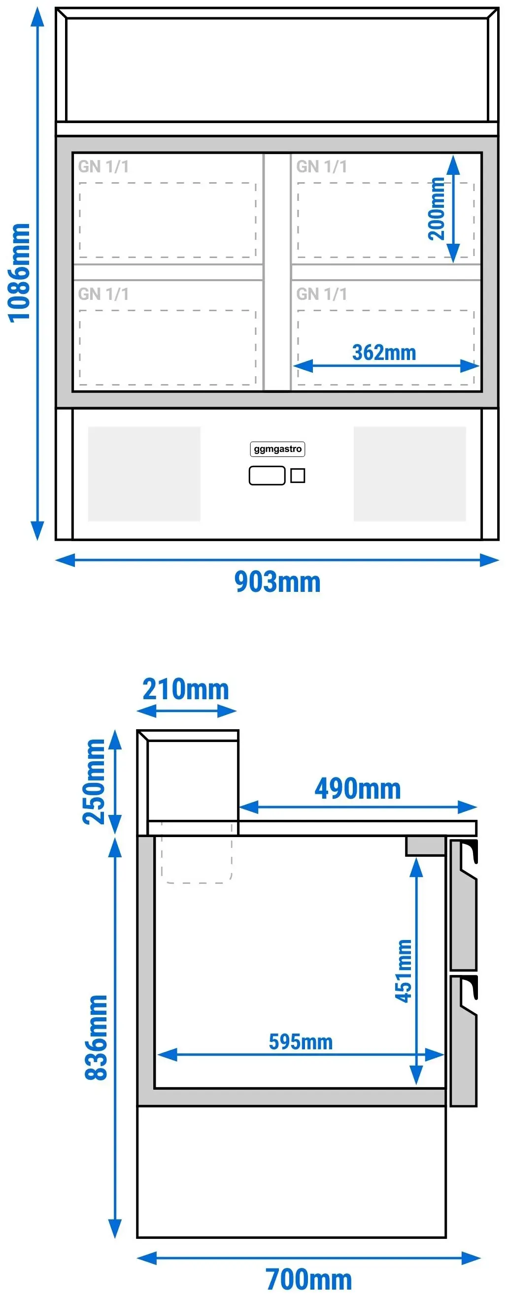 Saladeta GGM Gastro SAG97GND#2#SBG1212 (Inox) - 14