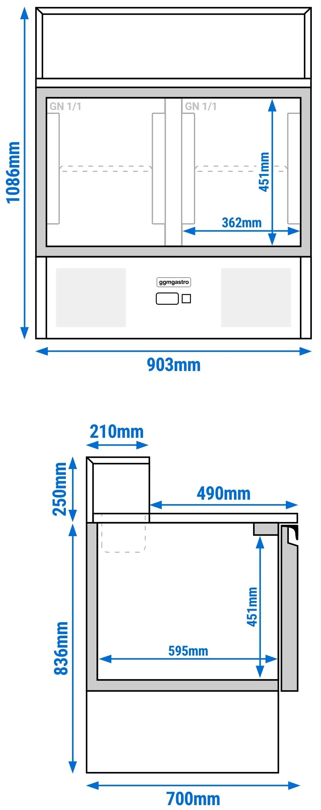 Saladeta GGM Gastro SAG97GND (Inox) - 14