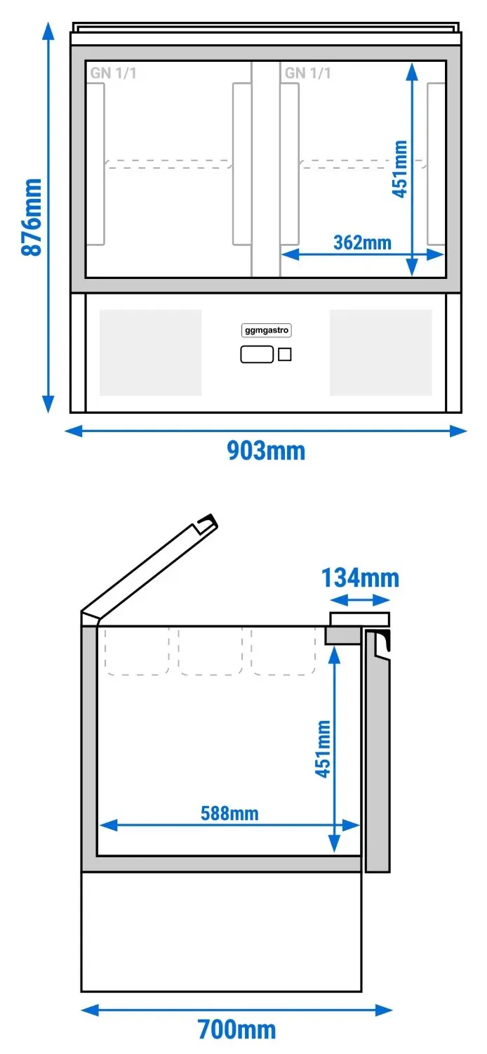 Saladeta GGM Gastro SAG97ND#2#GT#07 (Inox) - 13