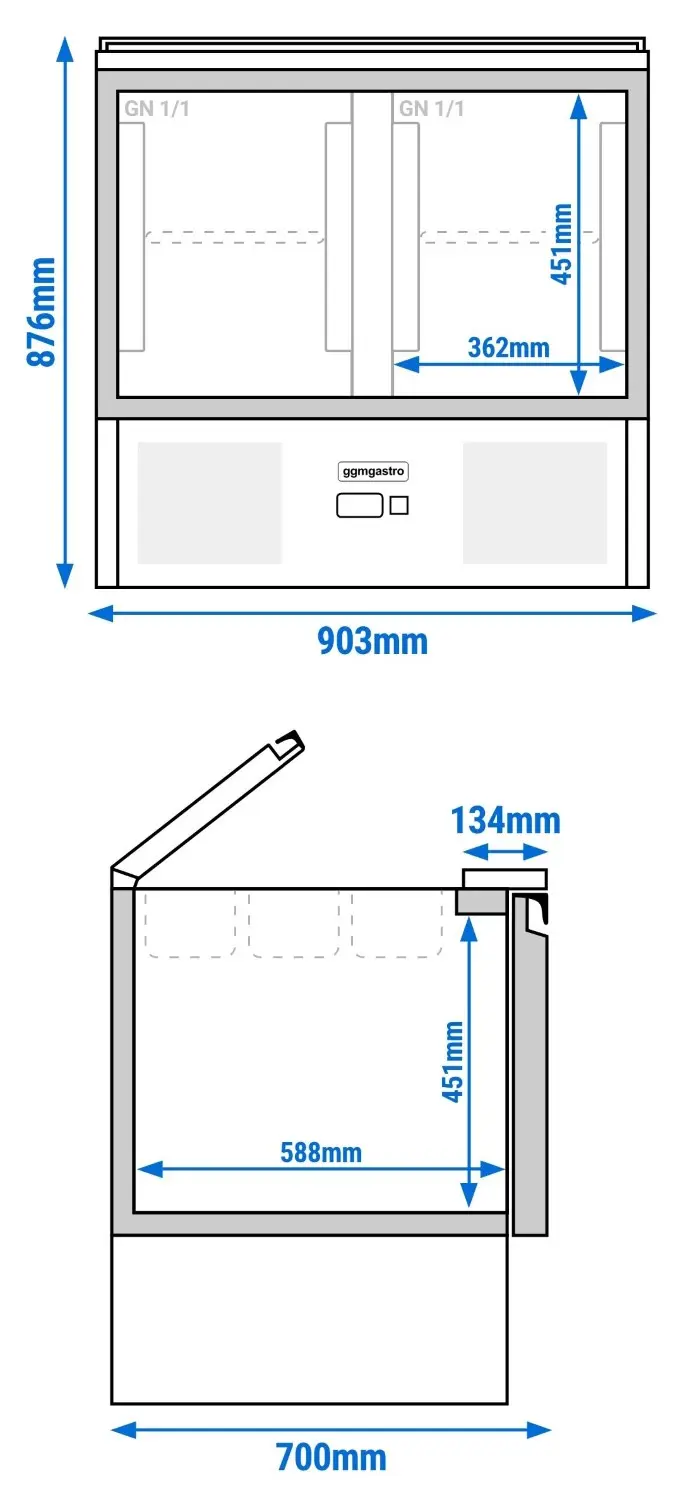 Saladeta GGM Gastro SAG97ND#2#GT (Inox) - 15