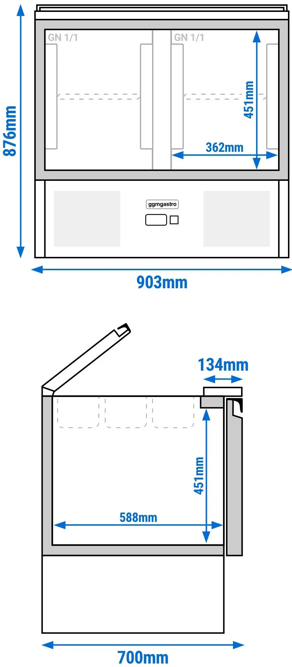 Саладетта GGM Gastro SAG97ND (Inox) - 14