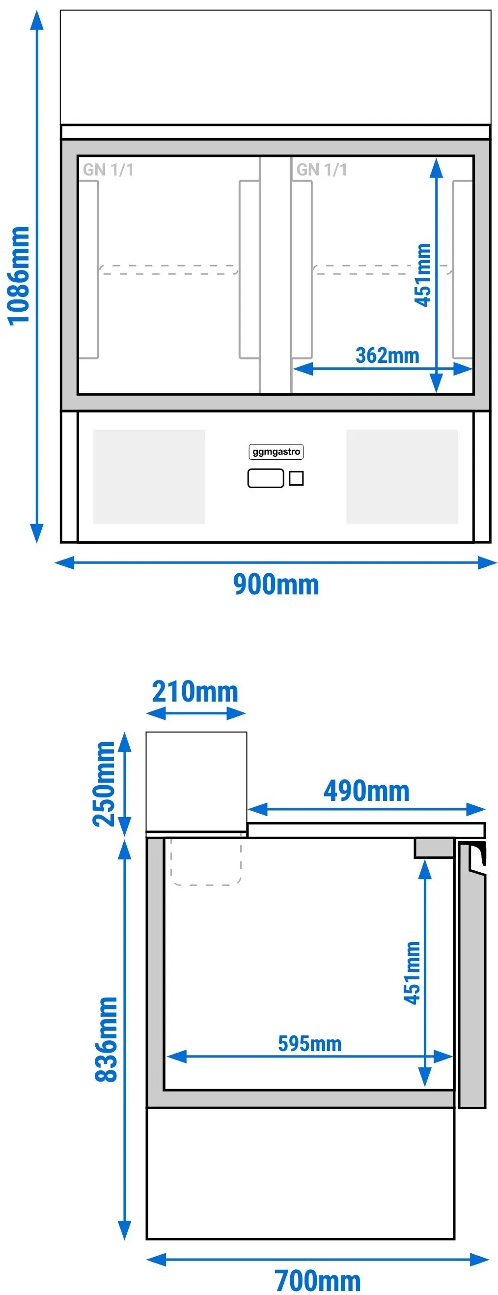 Саладетта GGM Gastro SAG97OG#GSG97E (Inox) - 13
