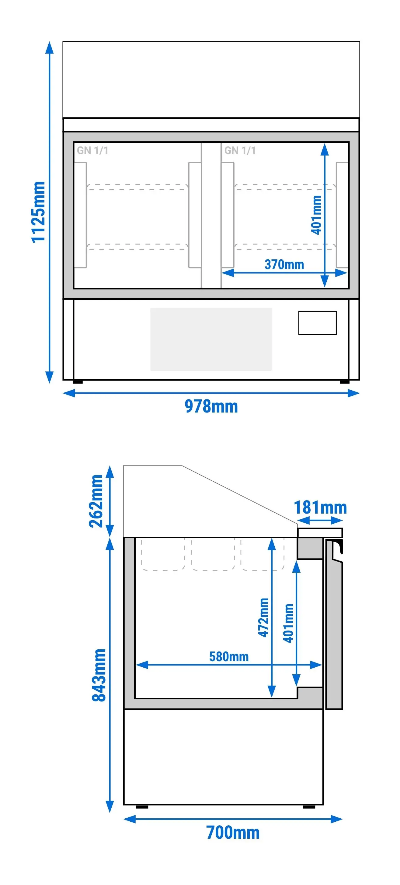 Saladeta GGM Gastro SAI107M-E (Inox) - 8