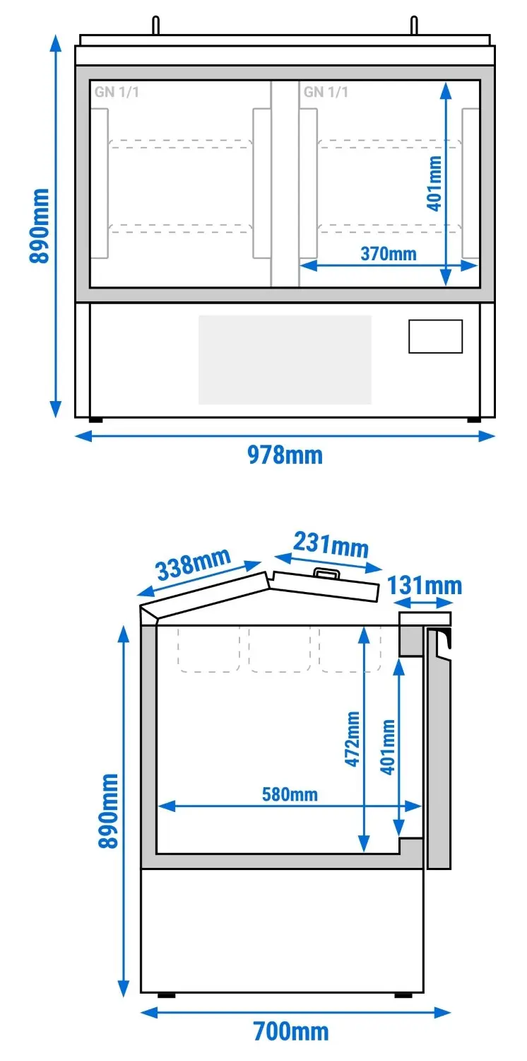 Саладетта GGM Gastro SAI107M (Inox) - 11