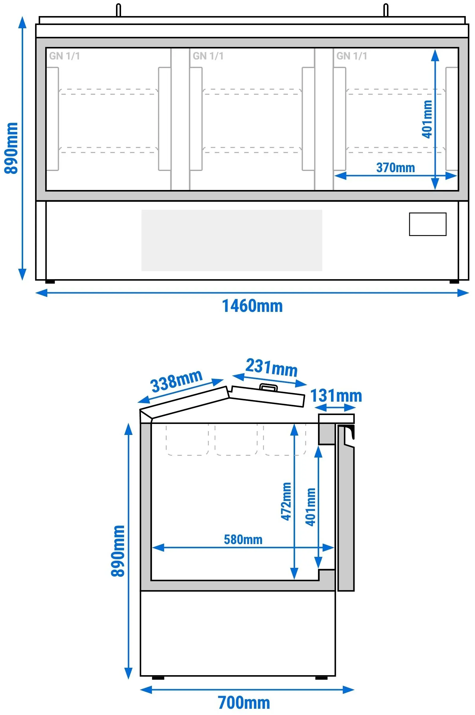 Saladeta GGM Gastro SAI157M (Inox) - 11