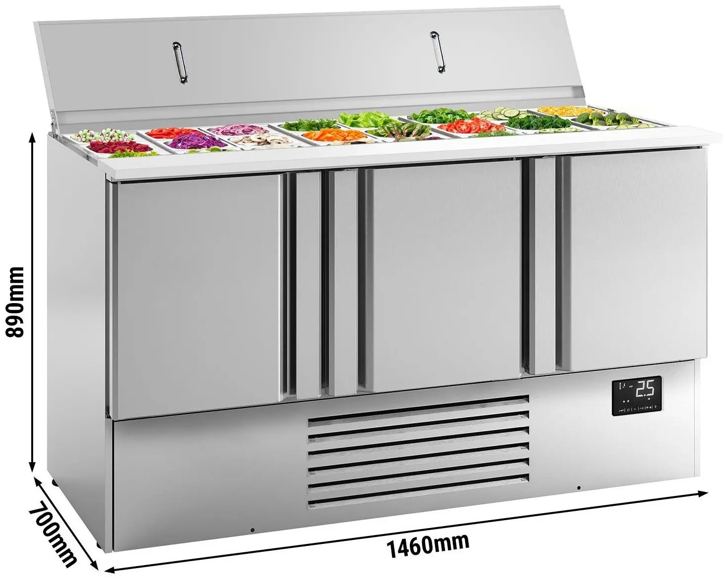 Saladeta GGM Gastro SAI157M (Inox) - 10