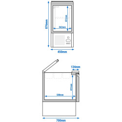 Саладетта GGM Gastro SAJ47#GTSG-RL (Inox) Thumb