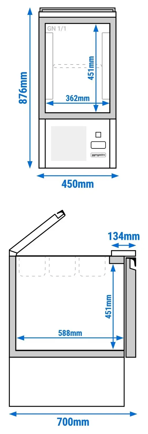Saladeta GGM Gastro SAJ47 (Inox) - 13