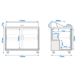 Саладетта GGM Gastro SAS123N (Inox) Thumb
