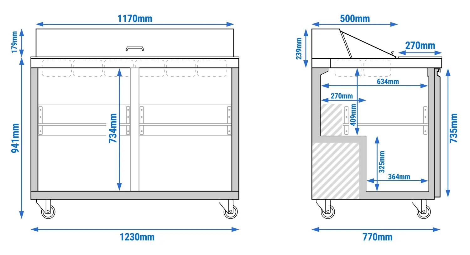 Саладетта GGM Gastro SAS123N (Inox) - 7