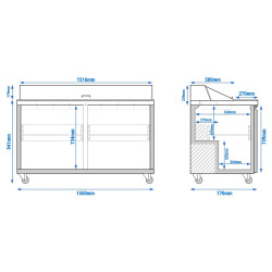 Saladeta GGM Gastro SAS155N (Inox) Thumb