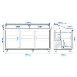 Saladeta GGM Gastro SAS182N (Inox) Thumb