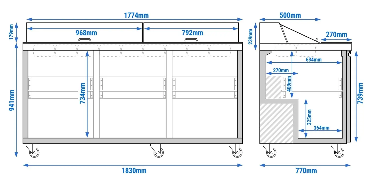 Saladeta GGM Gastro SAS182N (Inox) - 9