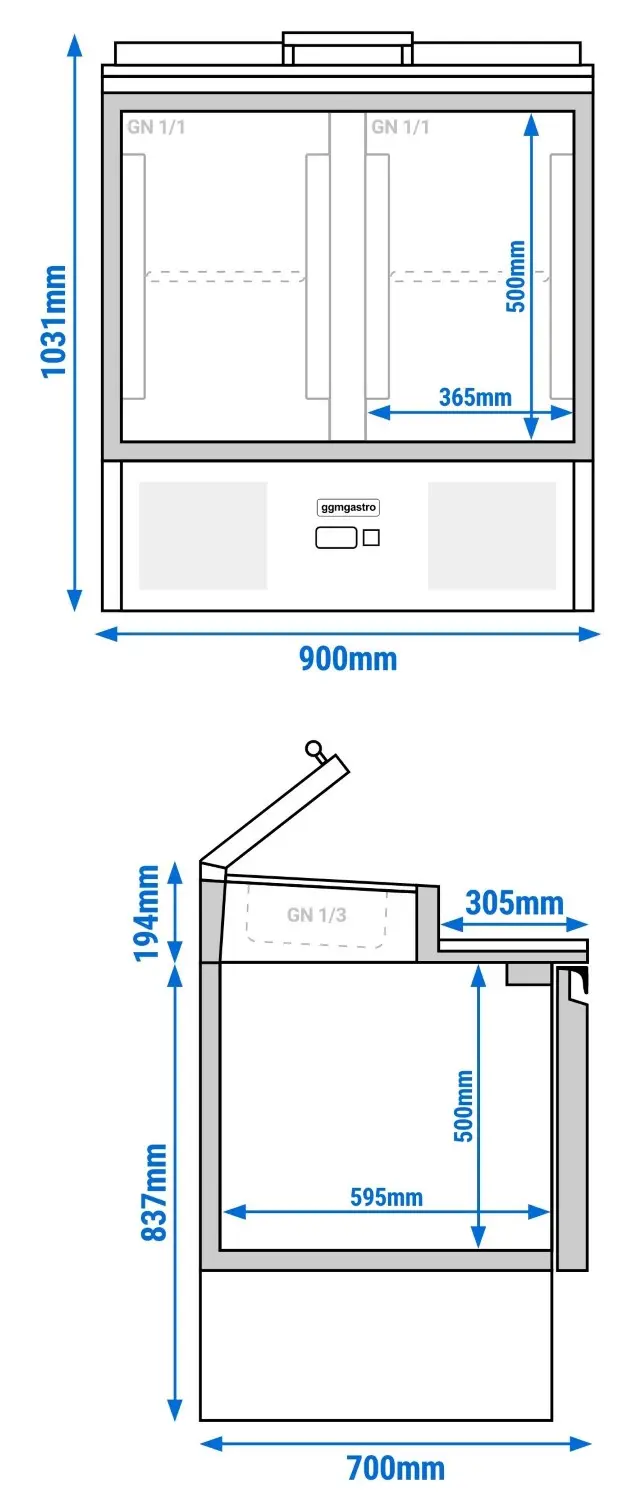 Saladeta GGM Gastro SAS200GN#2#GT (Inox) - 13