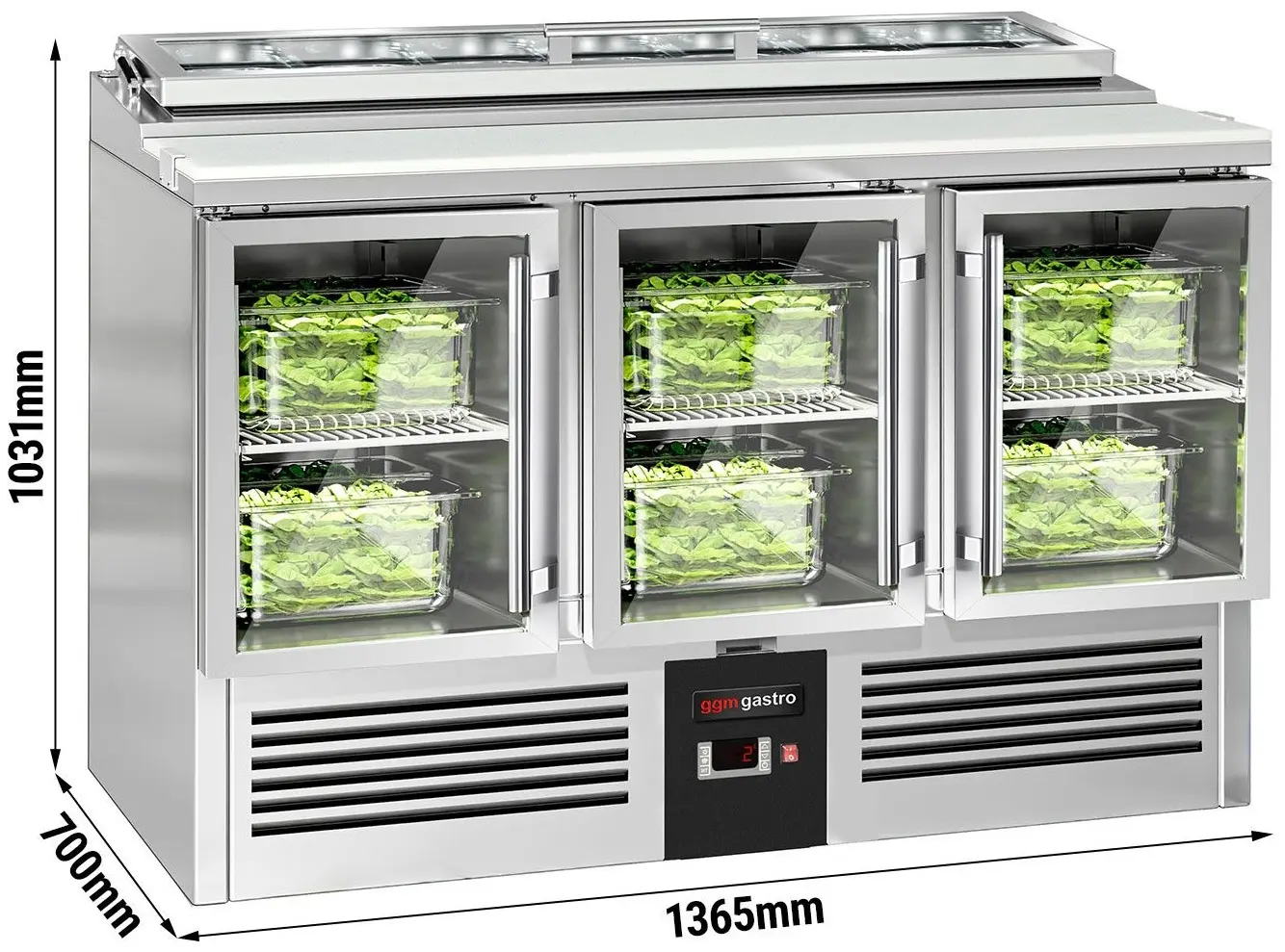 Саладетта GGM Gastro SAS300GN#3#GT (Inox) - 12