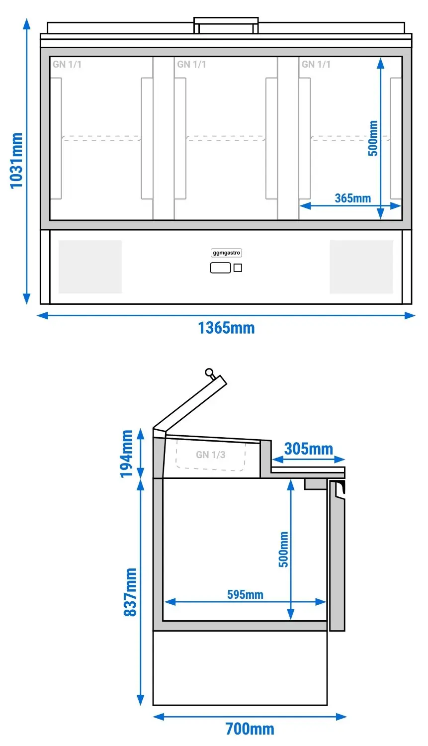 Saladeta GGM Gastro SAS300GN (Inox) - 13