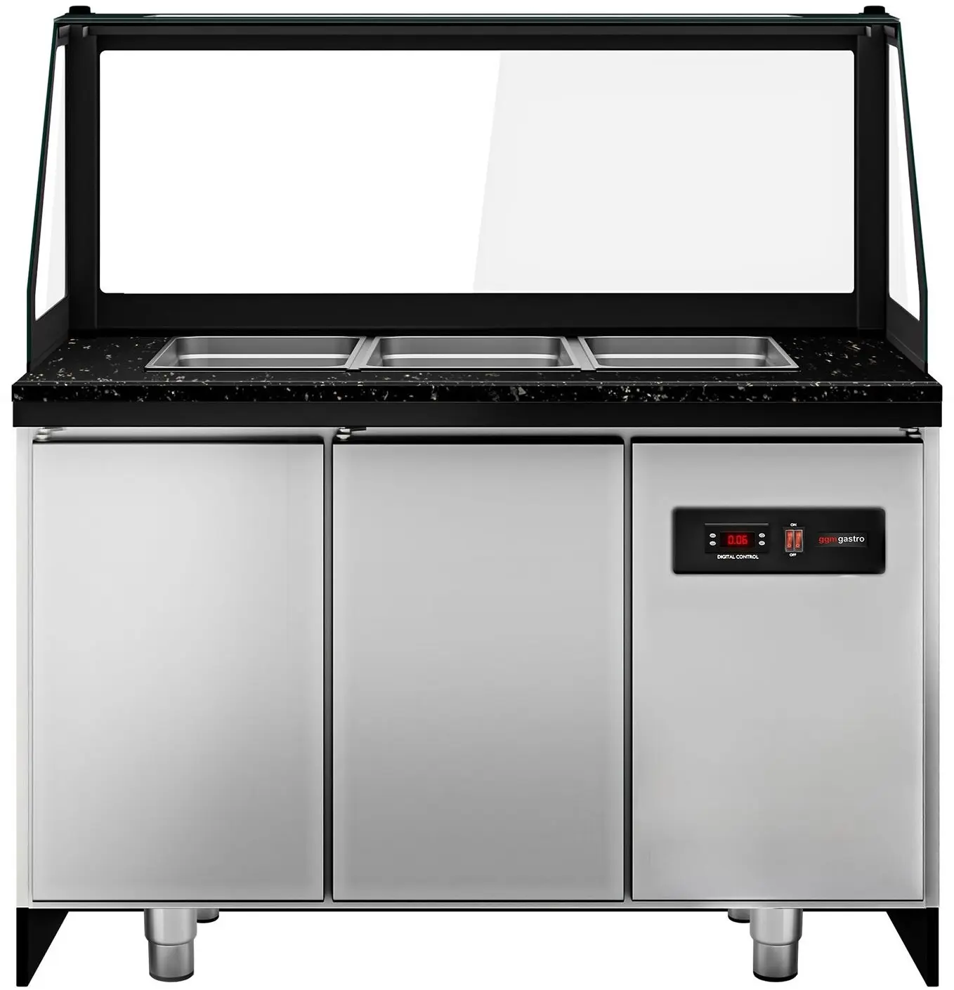 Saladeta GGM Gastro Toronto SAE125DN (Black/Natural) - 4