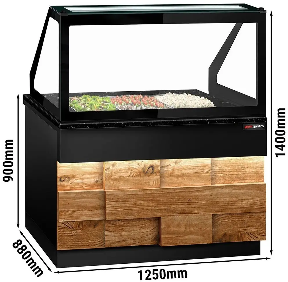 Saladeta GGM Gastro Toronto SAE125DN (Black/Natural) - 7