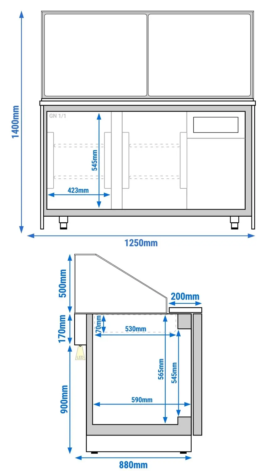 Саладетта GGM Gastro Toronto SAE125G-S (Black) - 8