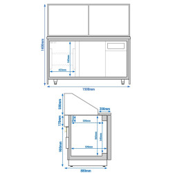 Саладетта GGM Gastro Toronto SAE150DN (Black/Natural) Thumb