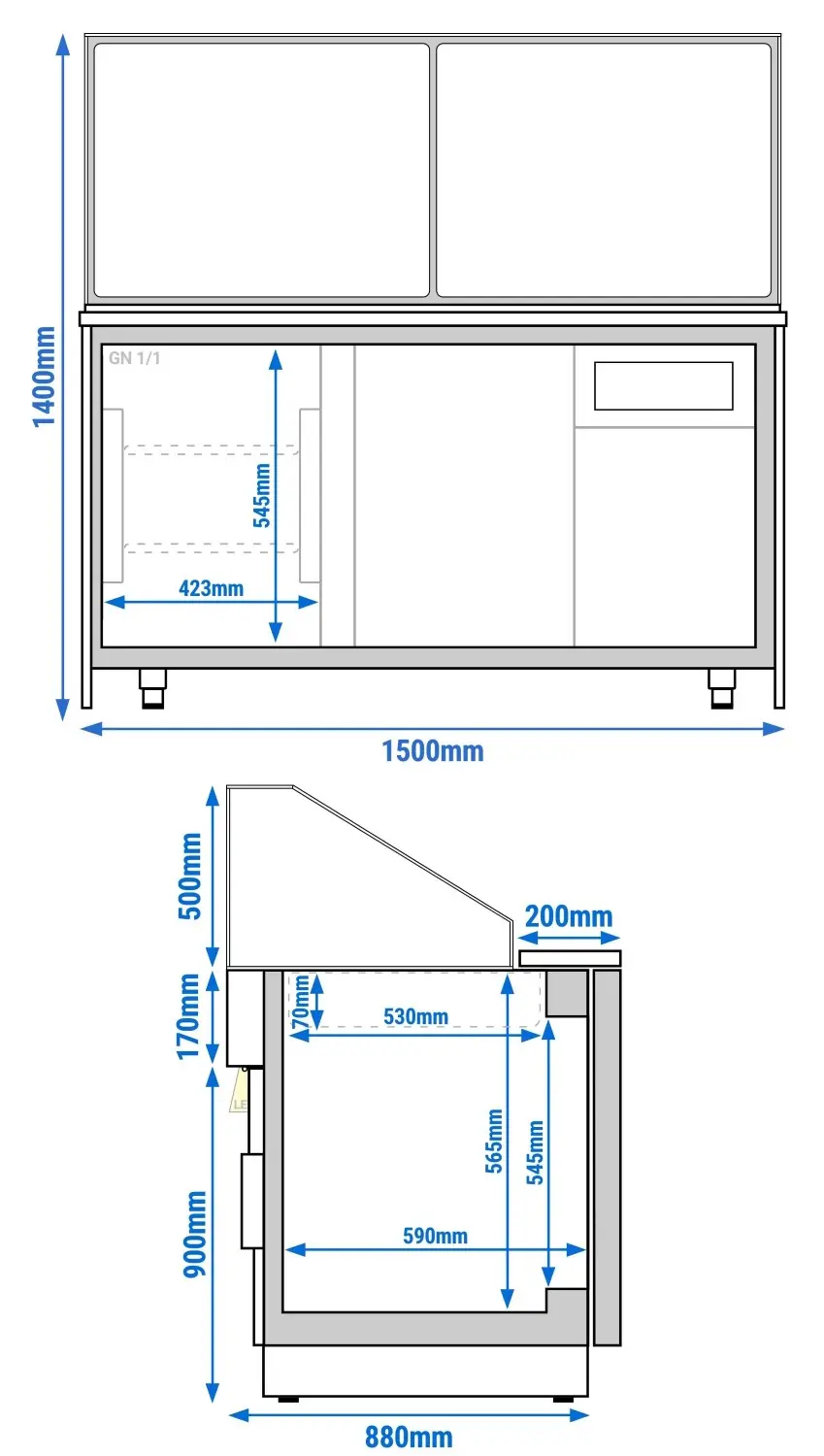 Саладетта GGM Gastro Toronto SAE150DN (Black/Natural) - 8
