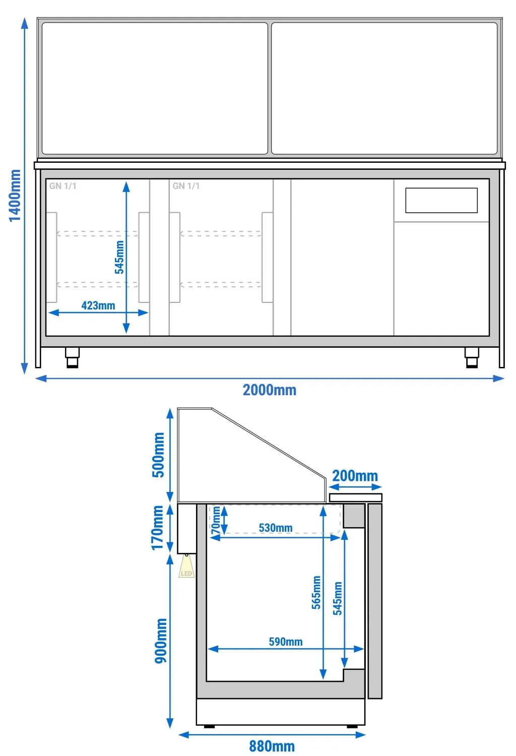 Саладетта GGM Gastro Toronto SAE200G-S (Black) - 8