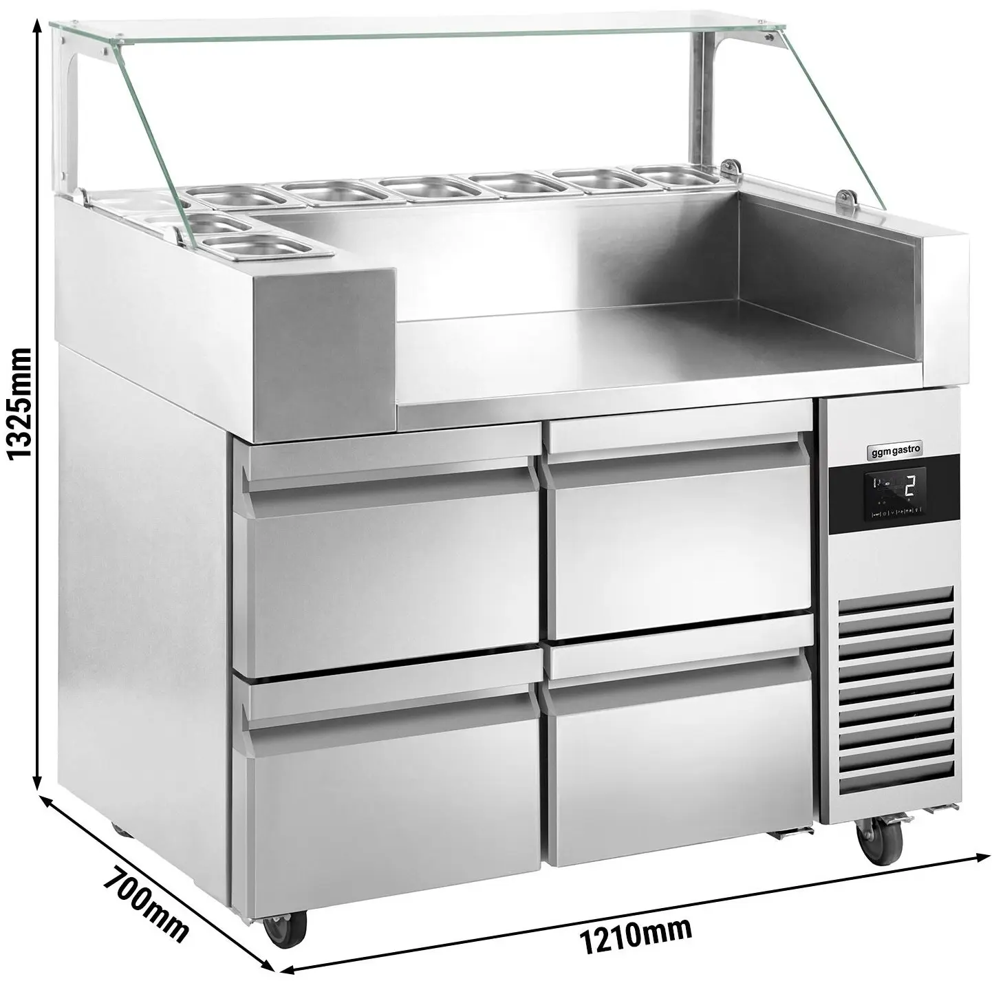 Saladeta GGM Gastro ZBF127DN#2#SBF1212 (Inox) - 7