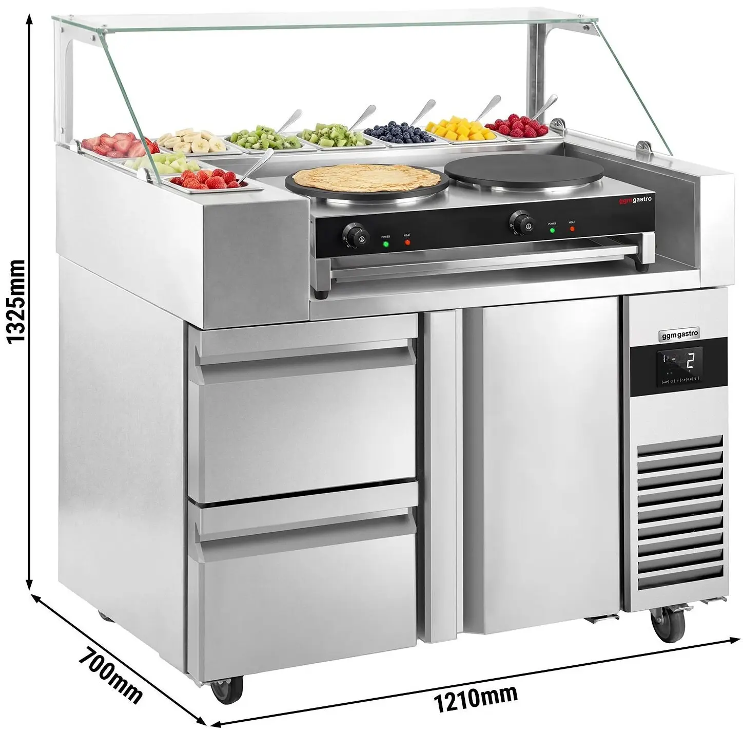 Saladeta GGM Gastro ZBF127DN#CGK40-2#SBF (Inox) - 10