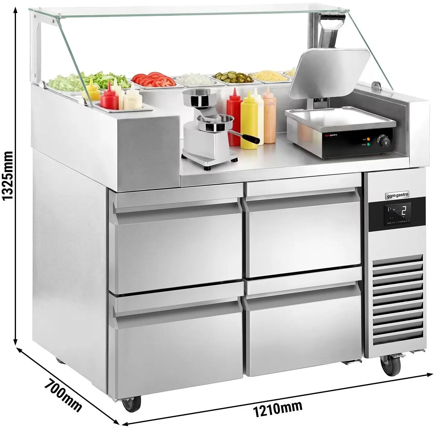 Saladeta GGM Gastro ZBF127DN#KGJ12#HM#2SBF (Inox) - 11