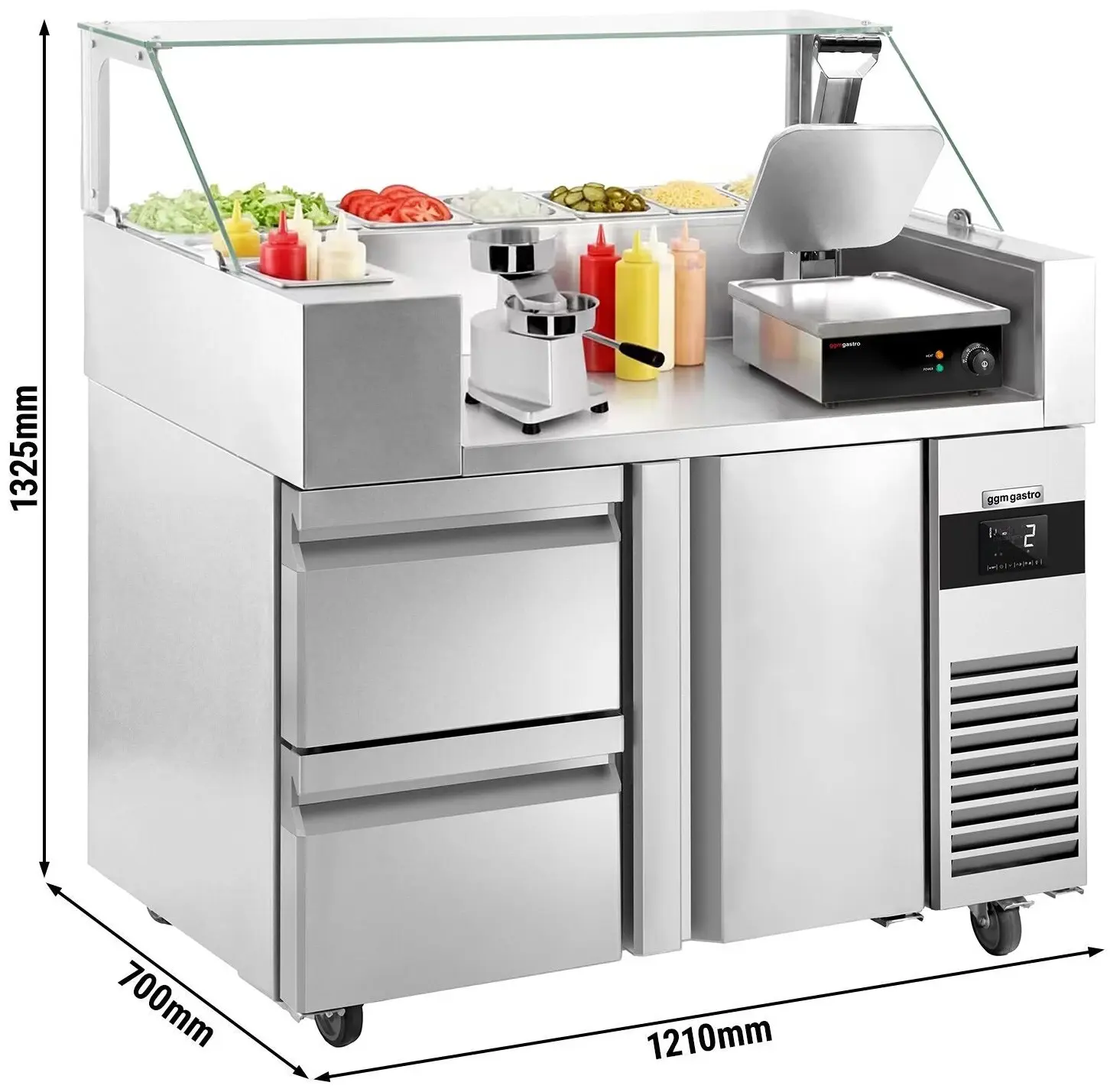 Saladeta GGM Gastro ZBF127DN#KGJ12#HM#SBF (Inox) - 10