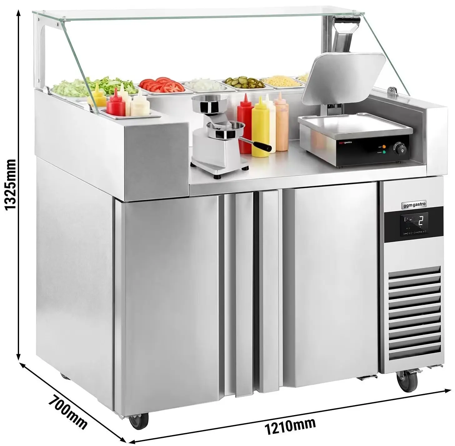 Саладетта GGM Gastro ZBF127DN#KGJ12#HMH130 (Inox) - 12