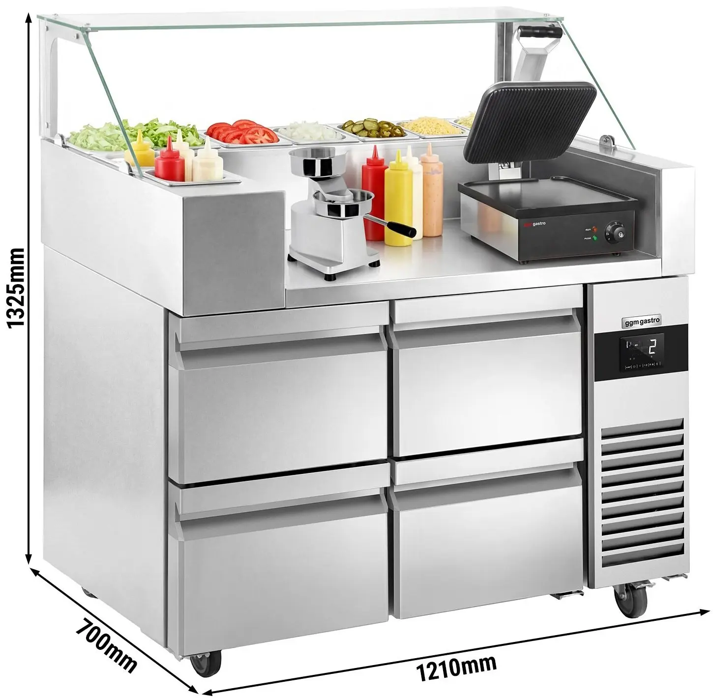Saladeta GGM Gastro ZBF127DN#KGJ13#HM#2SBF (Inox) - 11