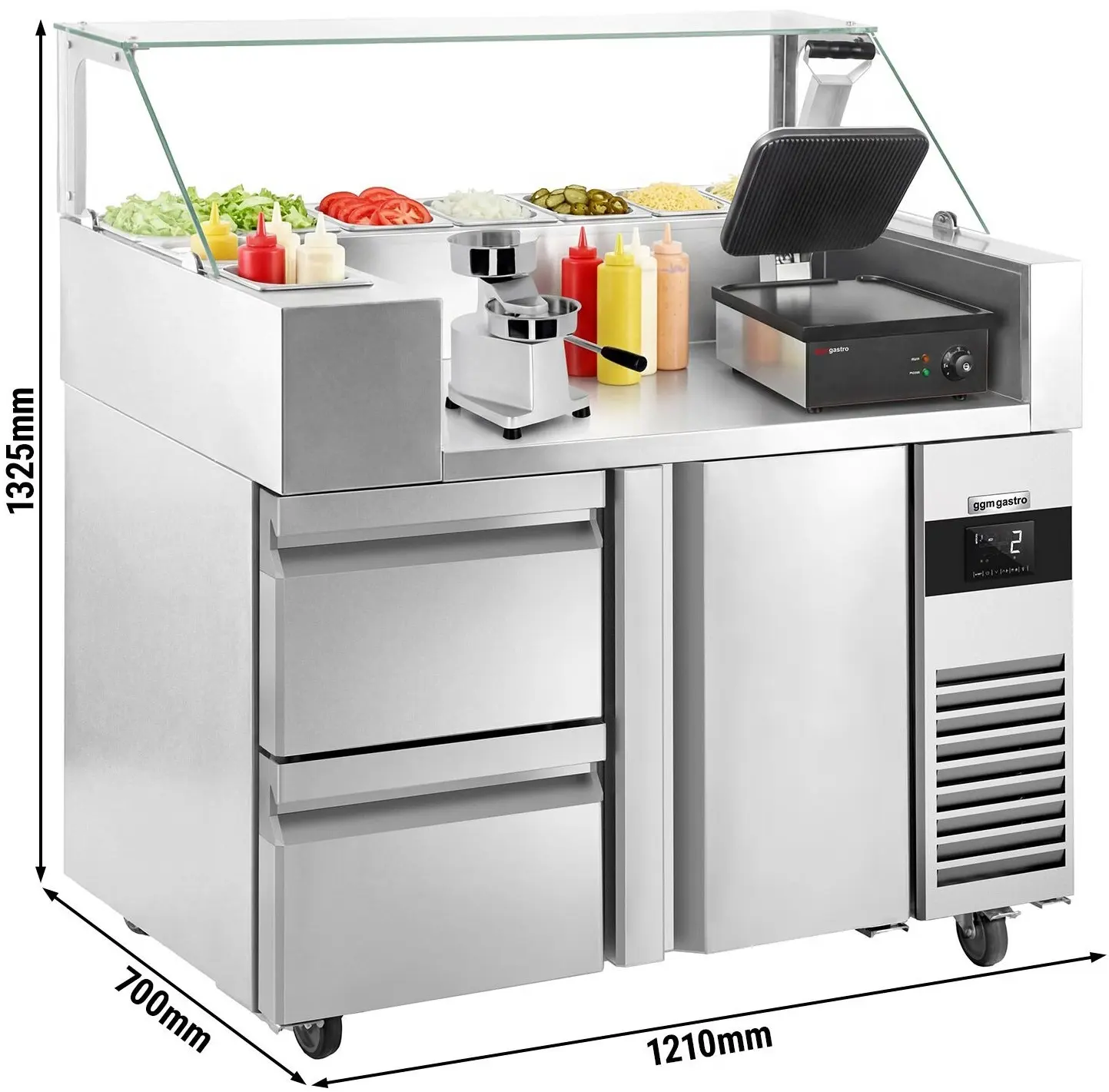 Saladeta GGM Gastro ZBF127DN#KGJ13#HM#SBF (Inox) - 12
