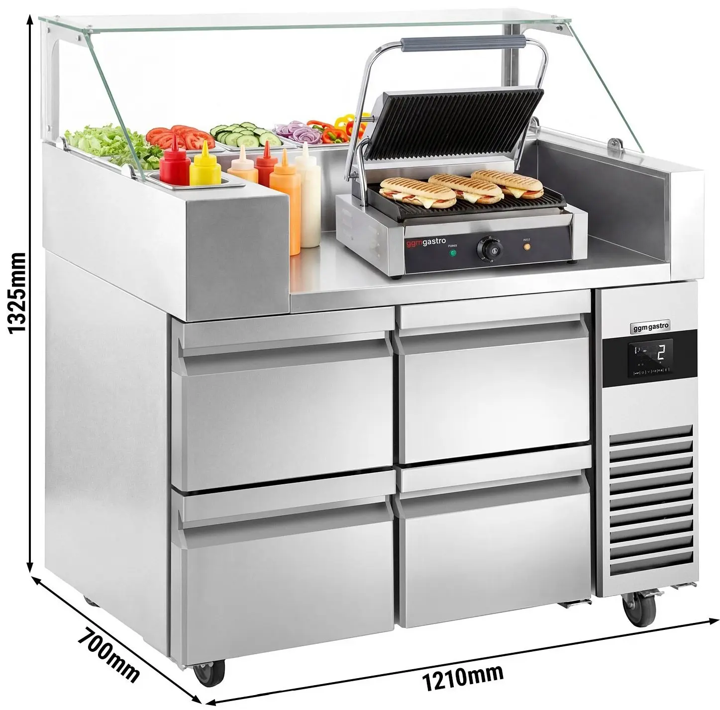 Saladeta GGM Gastro ZBF127DN#KGKB200#2SBF (Inox) - 10