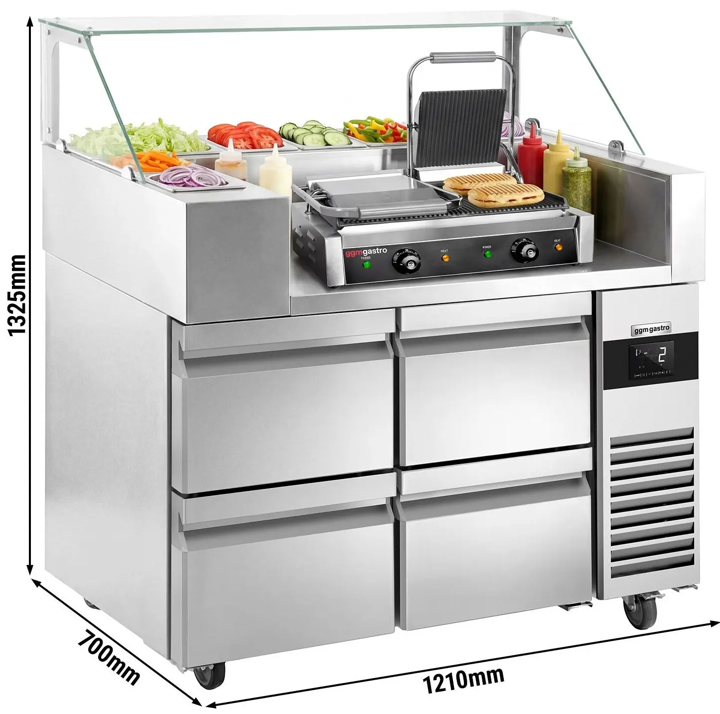 Saladeta GGM Gastro ZBF127DN#KGKB300#2SBF (Inox) - 11