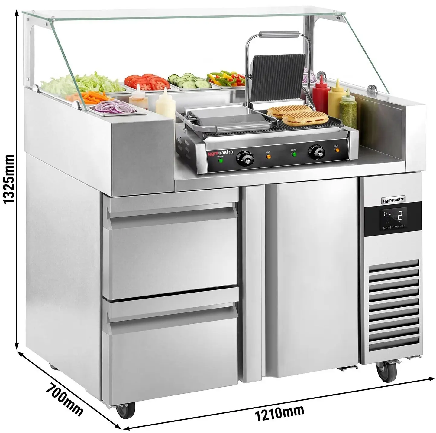 Saladeta GGM Gastro ZBF127DN#KGKB300#SBF (Inox) - 12