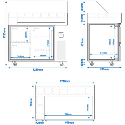 Саладетта GGM Gastro ZBF127DN#SBF1212 (Inox) Thumb