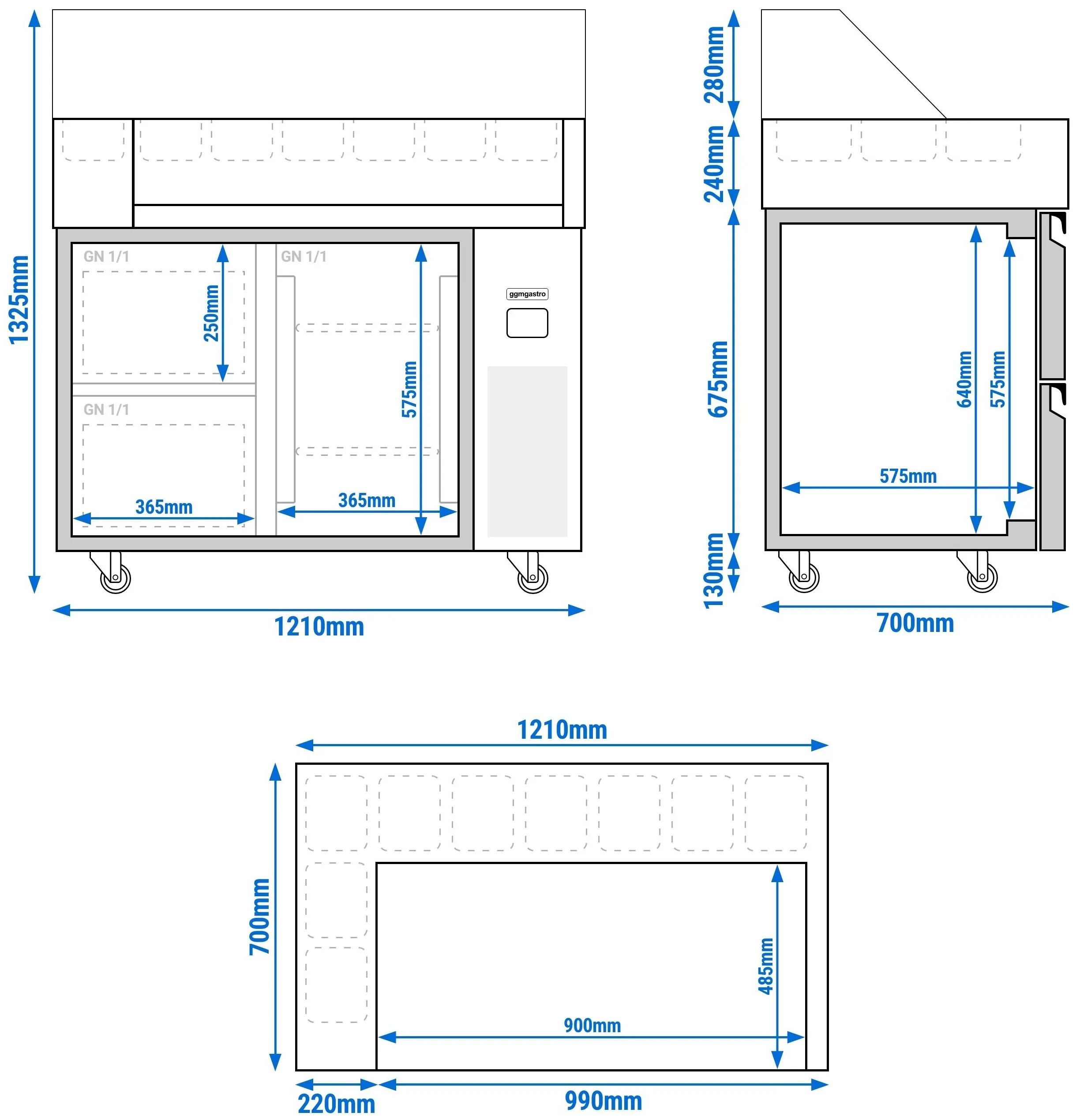 Саладетта GGM Gastro ZBF127DN#SBF1212 (Inox) - 8