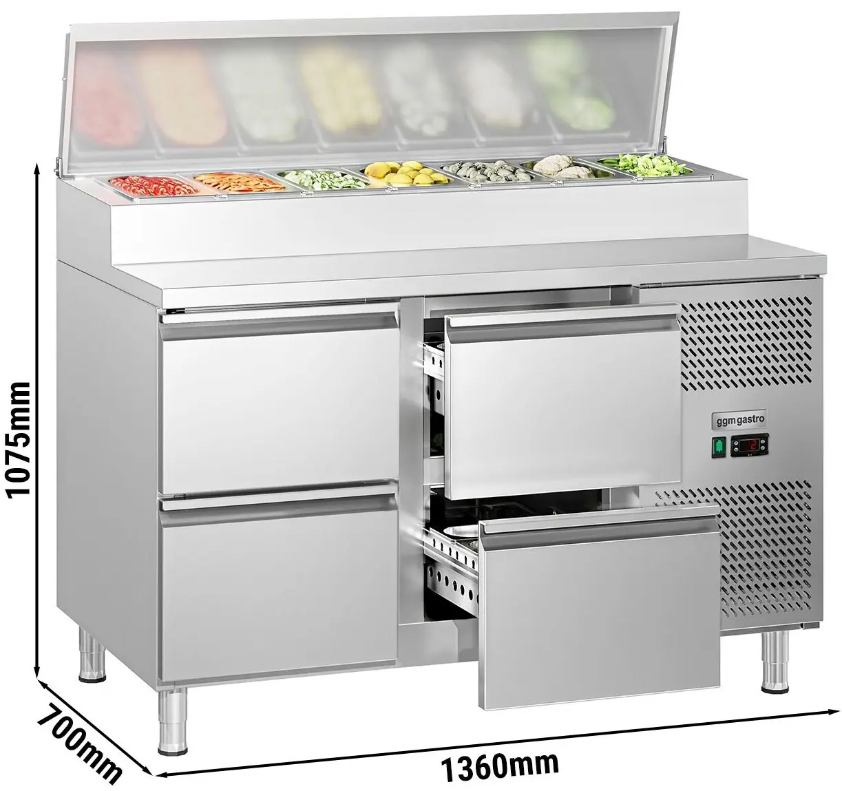 Саладетта GGM Gastro ZBG157N4D#07 (Inox) - 12