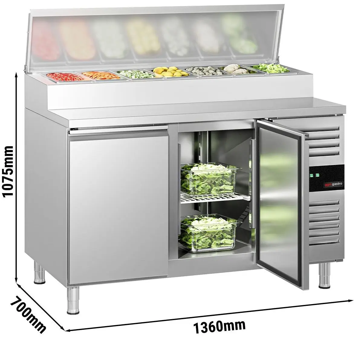 Саладетта GGM Gastro ZBG157ND (Inox) - 13