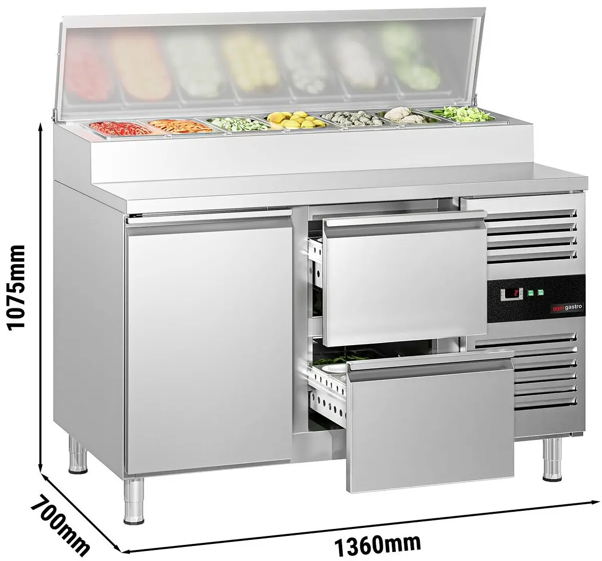 Saladeta GGM Gastro ZBG157ND#SBS1212 (Inox) - 12