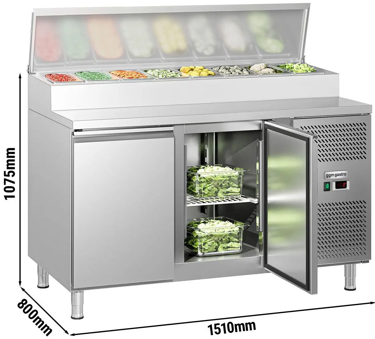 Саладетта GGM Gastro ZBG158ND#07 (Inox) - 12
