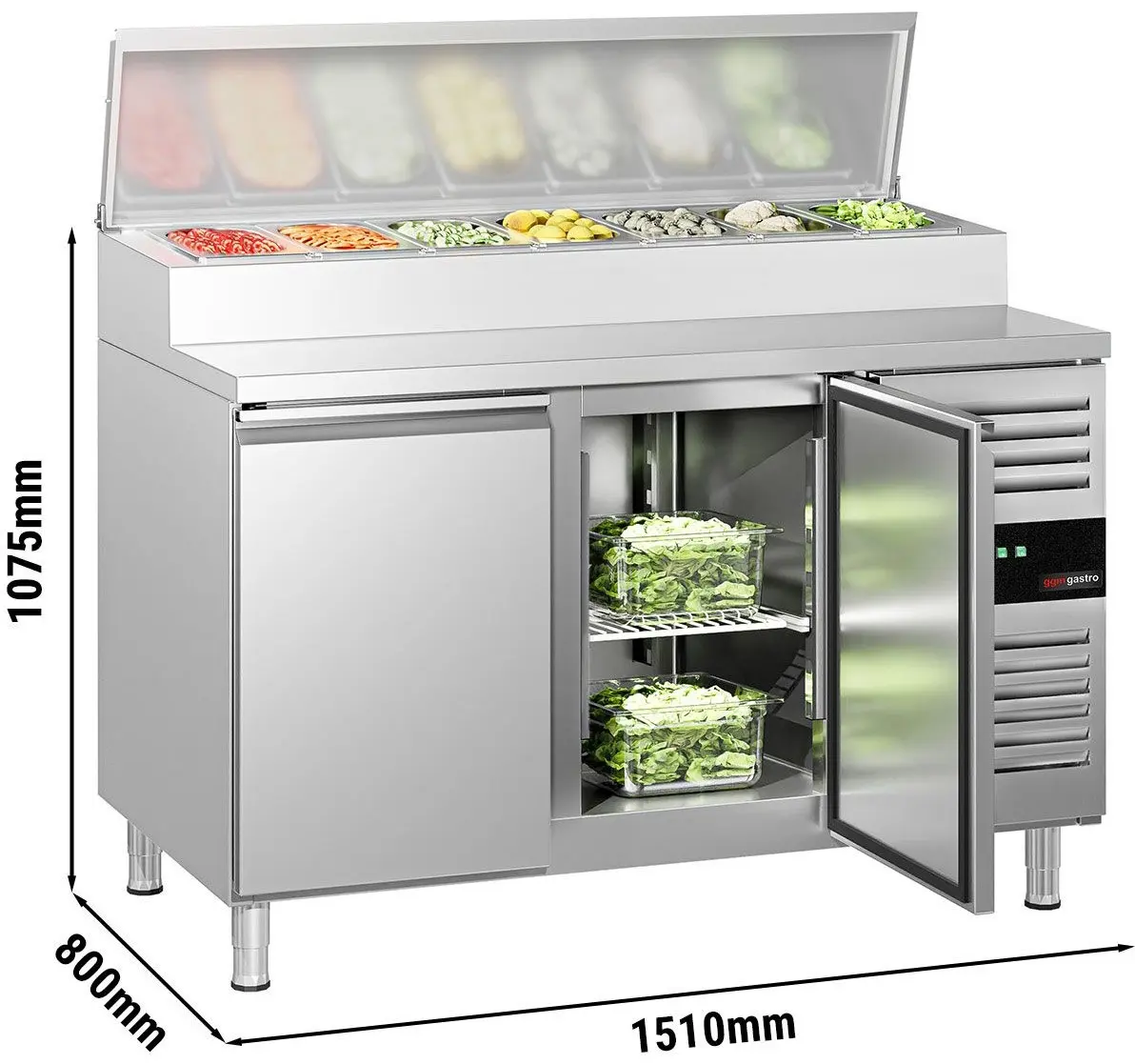 Саладетта GGM Gastro ZBG158ND (Inox) - 14