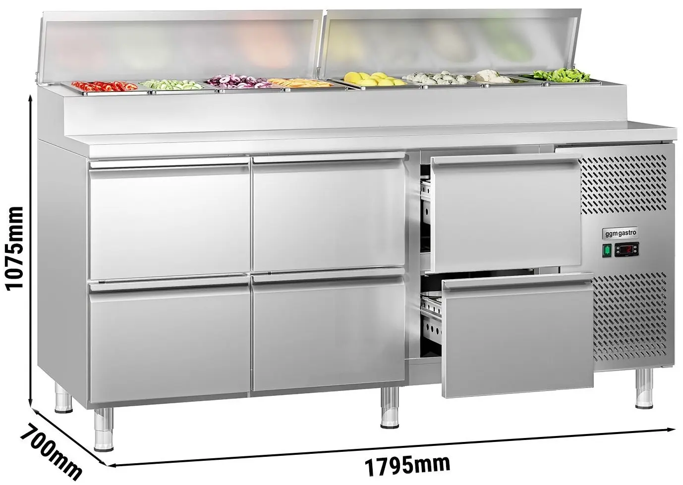 Saladeta GGM Gastro ZBG207N6D#07 (Inox) - 10