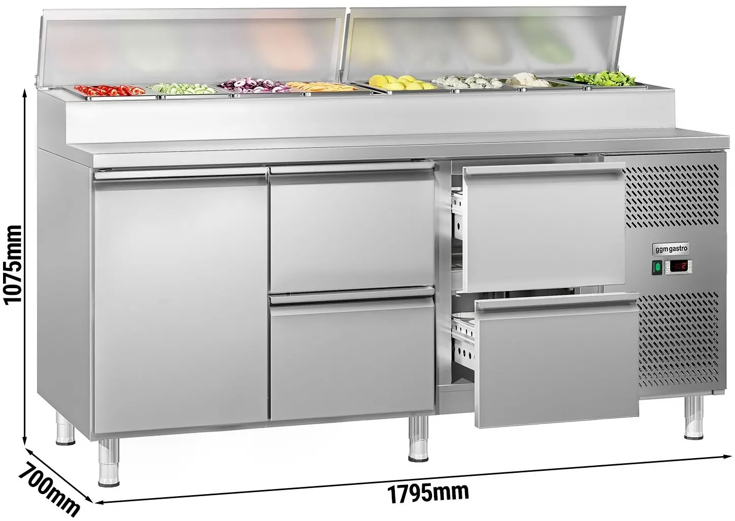 Saladeta GGM Gastro ZBG207ND#2#SBS1212#07 (Inox) - 11